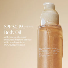 Salt Water Vanilla - Sunscreen Body Oil
